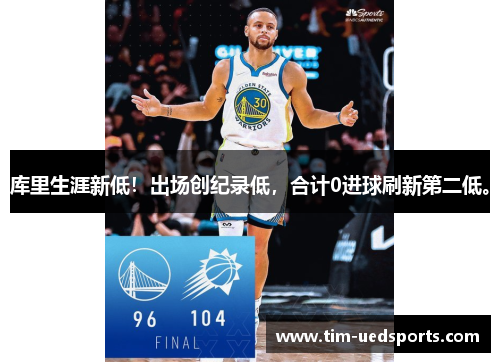 库里生涯新低！出场创纪录低，合计0进球刷新第二低。